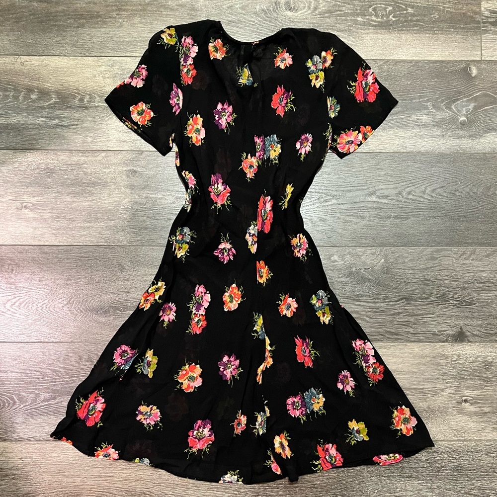 🚫SOLD🚫 Vintage Betsey Johnson Sheer Floral Mini Dress - Picture 1 of 4